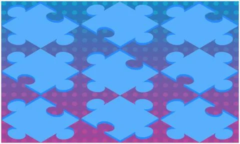 Digital textile design of puzzle cube on abstract background Stock Illustration