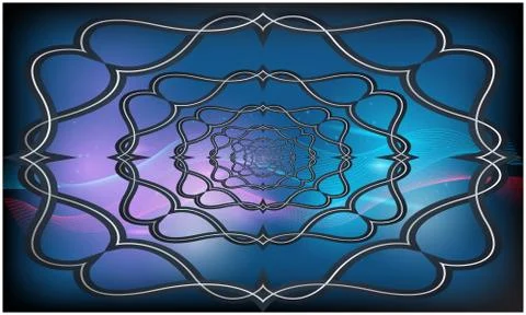 Digital textile illustration design of abstract art Illustrazione stock