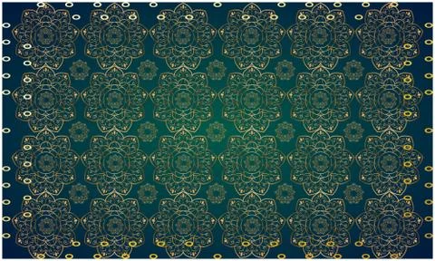 Digital textile illustration design of ornament art Illustrazione stock