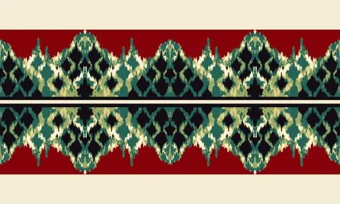Digital Textile Print Manually illustrated for textile Branding Illustrazione stock