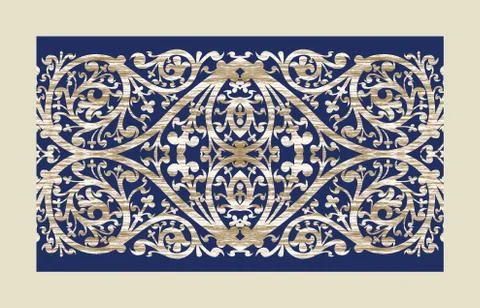 Digital textile Print Manually illustrated for textile Branding Illustrazione stock