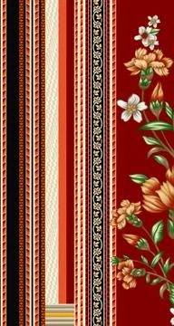 Digital textile Print Manually illustrated for textile Branding Illustrazione stock