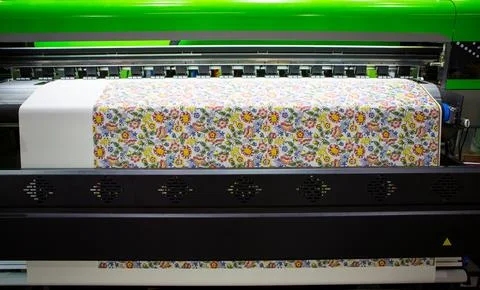 Digital Textile Printing Machine. Stock Photos