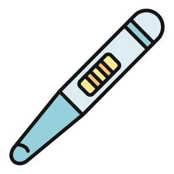 Digital thermometer displaying temperature for medical diagnoses Illustrazione stock