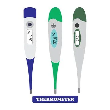 Digital thermometer icon Stock Illustration