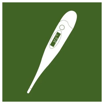Digital thermometer icon Stock Illustration