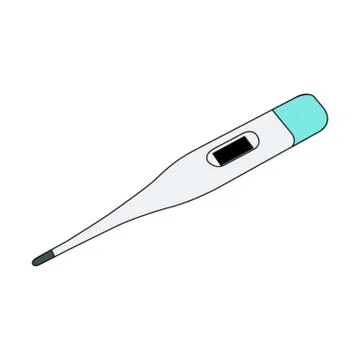 Digital thermometer Stock Illustration