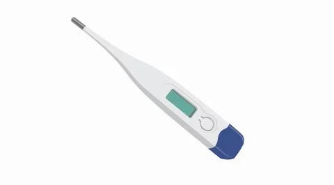 Digital Thermometer Stock Illustration