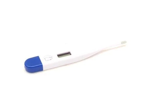 Digital thermometer isolated on white background. Stock Photos