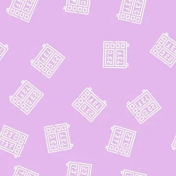 Digital thermometer line vector seamless pattern black Illustrazione stock