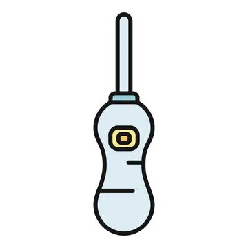 Digital thermometer measuring body temperature for health monitoring Иллюстрация