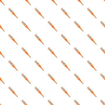 Digital thermometer pattern symbolizing health monitoring and diagnostics Stock Illustration