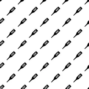 Digital thermometer pattern vector seamless Stock Illustration