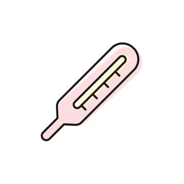 Digital thermometer showing temperature reading in a simple design for home use Stock Illustration