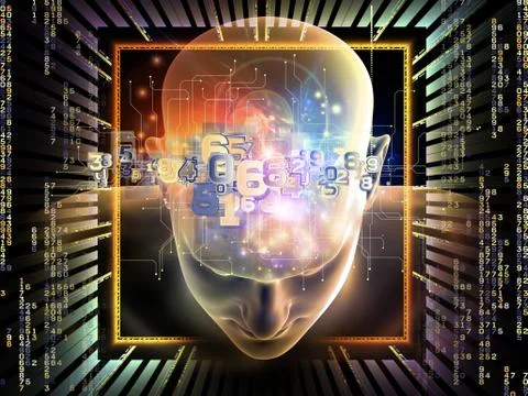 Digital Thinking Stock Illustration