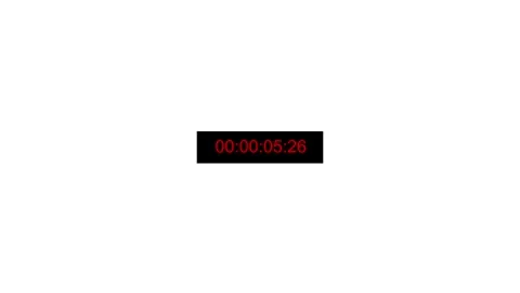 Digital time code shows precise video timing. Digital time code displays re.. Stock Footage 336896349