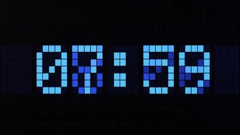 Digital time countdown Stock Footage 103279298