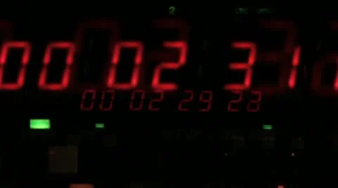 Digital timecode effect Video stock 10808073