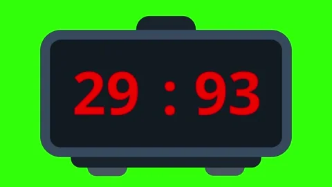 Digital timer 30 seconds Stock Footage 333132803