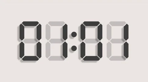 Digital timer of 60 seconds with complete sixtieths - LCD - 60fps Stock Footage 51971592