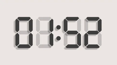 Digital timer of 60 seconds with regular hundredths - LCD - 25fps Stock Footage 51971409