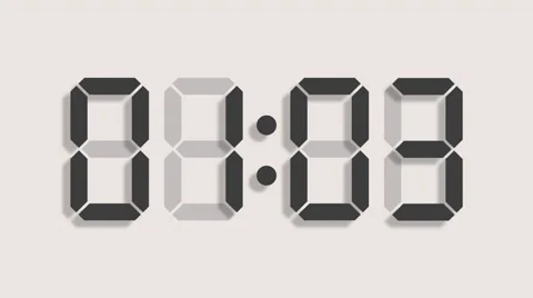 Digital timer of 60 seconds with regular hundredths - LCD - 30fps Stock Footage 51971441