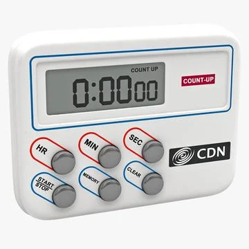 Digital Timer and Clock CDN TM8 3D Model