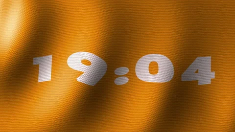 Digital timer on a black background 库存影片 201738892