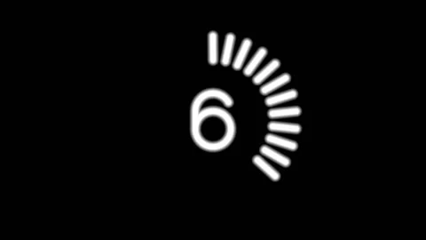 Digital timer countdown 10-0 Stockbeeldmateriaal 153807102