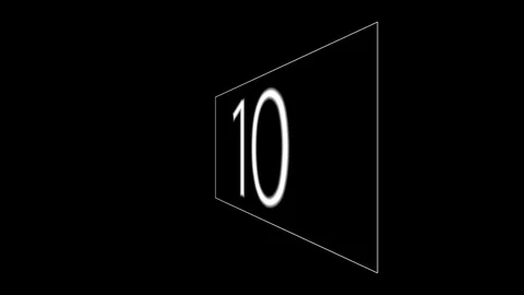 Digital timer countdown 10-1 Stockbeeldmateriaal 107031947