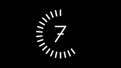 Digital timer countdown 10-1 Stockbeeldmateriaal 154088630