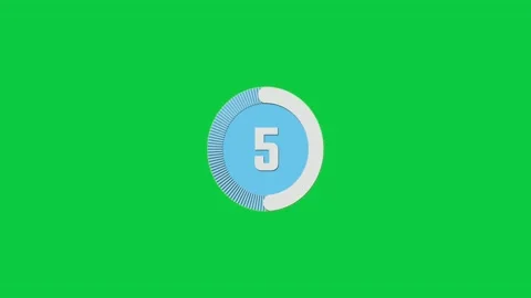 Digital timer countdown from 10:00 displayed in green with a sleek. Stock Footage 306773091