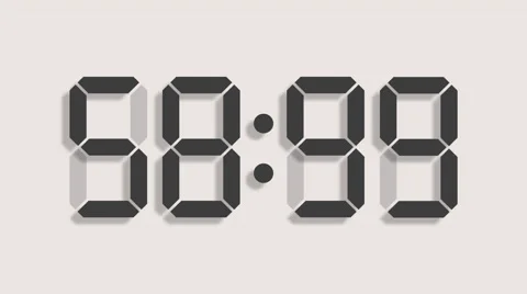 Digital timer countdown of 60 seconds with regular hundredths - LCD - 60fps Stock Footage 51971523