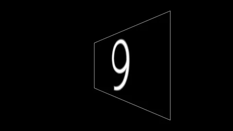 Digital timer countdown 9-1 Stockbeeldmateriaal 107031601