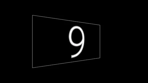 Digital timer countdown 9-1 Stockbeeldmateriaal 107031763