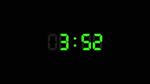 Digital Timer  countdown animation. vd 1878 Video stock 196581741