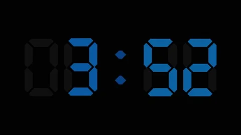Digital Timer  countdown animation. vd 1883 Video stock 196581779