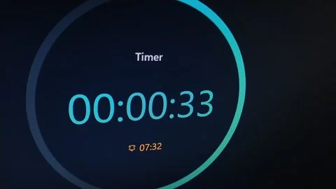 Digital timer countdown time lapse. 60 s... | Stock Video | Pond5