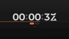 Digital timer countdown of 60 seconds wi, Stock Video