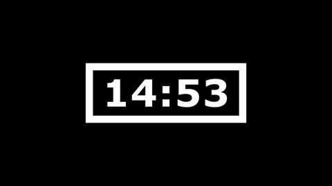 Digital timer counting down from fifteen minutes fast motion. Видео 337520548