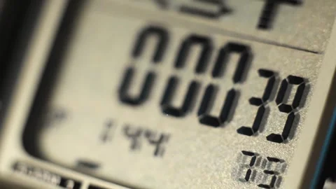 Digital Timer Display on a Digital Watch Stock Footage 333073067