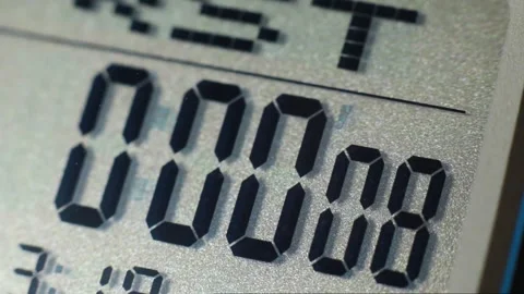 Digital Timer Display on a Digital Watch Stock Footage 333078435