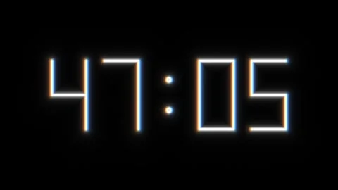Digital timer displays countdown for event or activity Stock Footage 338866336