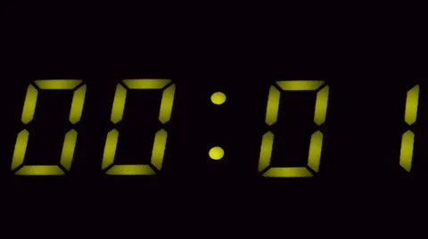 Digital Timer Electronic Clock 1 Video stock 58799787