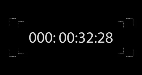Digital Timer HUD Interface Elements Stock Footage 342100725