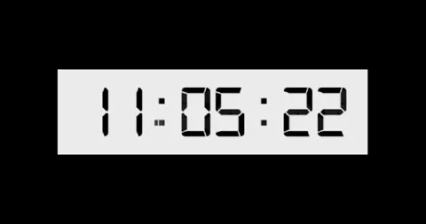 Digital Timer HUD Interface Elements Stock Footage 342100775