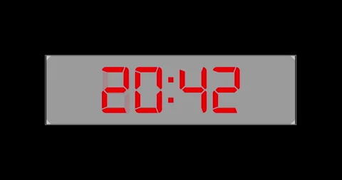 Digital Timer HUD Interface Elements Stock Footage 342100796