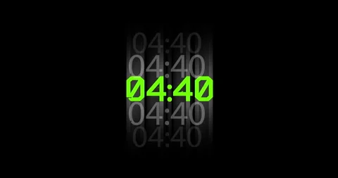 Digital Timer HUD Interface Elements Stock Footage 342100883