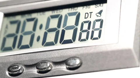 Digital Timer LCD Display in action Video stock 38191159