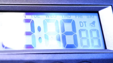 Digital Timer LCD Display in action Stock Footage 38194166